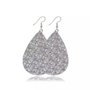 Faux Leather Lightweight Leaf Earrings